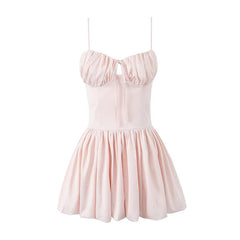 Pink Mini Princess Dress Sexy Sleeveless Corset Style Pretty Girl Mini Party Dresses Summer Women Birthday Robe voguable