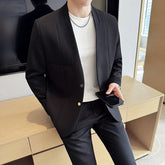 Voguable 2-piece (jacket+pants) Men's Suit Fashionable and High-quality Chinese Design Wedding Dress Business Dress Slim Fit Suit voguable