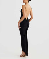 Voguable Summer New Sexy Fashion backless Solid Color Banquet Slimming Bag Hip Strap Dress voguable