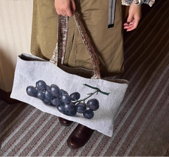 Korean Vintage Print Underarm Bag Office Lady Y2k Aesthetic Fashion Chic Handbags Japanese Casual All Match Shoulder Bags Women voguable