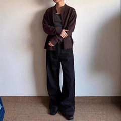 New Korean Fashion Men Cardigan Light Luxury Knitted O Neck Long Sleeve Sweater Coats Autumn Leisure Premium Quality Knitwear voguable