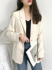 Office Lady Blazer for Women Elegant Stylish Classy Korean Style Women's Blazers Coats Spring Casual Top Women Jacket Clothing voguable