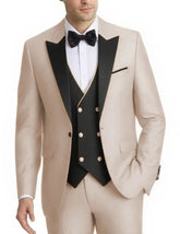 Voguable Elegant 2-Piece Men's Tuxedo Suit Customized Blazer And Pants Set Fashionable Wedding Business Mens Suit voguable