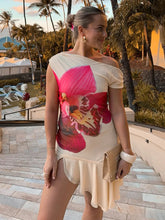 Skew Collar Ruffled Print Sexy Mini Dress For Women Off-shoulder Sleeveless Backless High Waist Printed Dress Vestido voguable