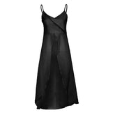 Beach Style Solid Long Camis Tops Holiday Slash Neck Sleeveless Tank Tops Women Summer Fashion Streetwear Tanks voguable