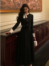 Women Elegant Korean 2 Piece Set Autumn Trend Lace Up Single Breasted Blazer Hight Waist Skirt Suit Office Lady Black Outfits voguable