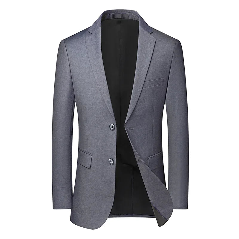 Voguable High-quality solid color (suit + vest + trousers) Men's business formal suit 3/2 business suit bridegroom and best man voguable