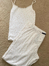 Skull Print Gray Vest Pants 2 Pieces Set Pajama Woman Sleeveless Slim Tank Top High Waist Straight Long Pant Cotton Vintage Sets voguable