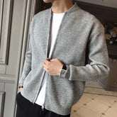 2023 Men Spring Autumn Warm Cardigan Men Zipper Sweaters Jackets Mens Slim Fit Knitted Sweatercoat Thick Cardigan Sweater Coat voguable