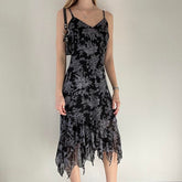 Vintage Strap Double Layer Long Dress mysite