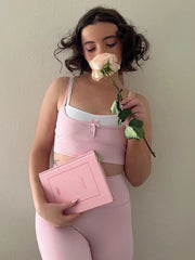 Voguable Sweet Patchwork Camis Bow Buttons Up Sleeveless Crop Tops Y2K Aesthetic Casual Basic Vest Women Fitness Sports Tanks voguable