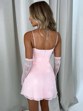 Sparkle Sexy Mini Dress Women New Spaghetti Strap With Sleeve Backless Sleeveless Glitter Club Party Sexy Dress voguable