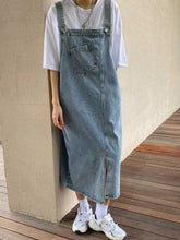 Spring Summer Denim Overall Dress Women Sleeveless Jeans Dresses Fashion Female Solid Slip Casual Loose Spaghetti Strap Dresses voguable