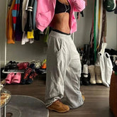 Voguable Deeptown Baggy Women Gray Sweatpants Oversized Korean Fashion Jogger Basic Pants Men Hip Hop Streetwear Casual Harajuku Trousers voguable