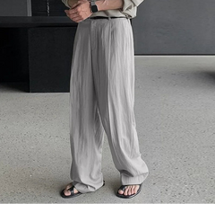 Men Pants Men's Clothing Solid Color Long Pants Streetwear Joggers Wide Leg Pant Casual Trouser Oversize S-5XL 2025 voguable