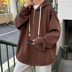 Solid Color Sweatshirt Men Harajuku Hoodies Autumn Spring Hiphop Casual Hoodie Cotton Sweatshirts Men Streetwear Clothes gotmes-shop