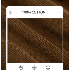 Voguable Autumn New 100% Cotton Corduroy Pants Men Clothing Casual Cargo Men Zipper Joggers Men Trousers voguable