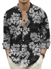 Mens Red Floral Print Long Sleeve Shirt Fashion Design Luxury Long Sleeve Tops Mens Four Seasons Button Lapel Shirt voguable