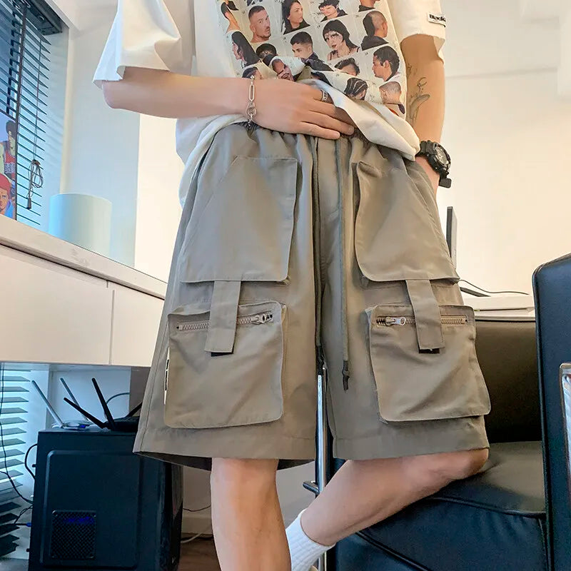 Mens Summer Cargo Shorts Multi Pocket Casual Outdoor Sports Workwear Lightweight Comfortable Hiking Shorts Trendy Fashion voguable