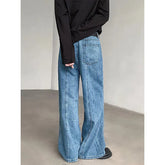 Baggy Blue Jeans Men Oversized Retro Straight Jeans Men Streetwear Korean Loose Wide Leg Jeans Mens Denim Trousers M-2XL voguable