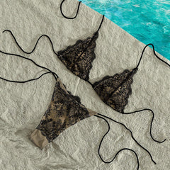 2025 Patchwork Bikini Sexy Women Swimsuit Push Up Swimwear Female Bandeau Biquini Halter Bathing Suit Blue Bodysuit Beachwear voguable