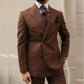 Classic Men Suits Business Tuxedos Design Pockets For Formal Groom Suit Peak Lapel Wedding Suit Blazer Pants 2 PCS Slim Fit voguable