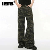 Vintage Camouflage Men's Jeans Fashion Washed Casual Wide Leg Denim Pants Autumn Winter Loose Male Trousers Old Blue 9C354 voguable