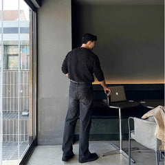 New Korean Fashion Men T-shirt Luxury Knitted Solid Color O Neck Long Sleeve Tees Casual Premium Quality Textured Knitwear M-3XL voguable