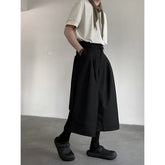 Summer Wide Leg Cropped Pants Comfy Culottes Street Fashion Trendy Loose Fit Casual Trousers Breathable Oversized Style voguable
