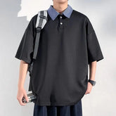 Voguable M-XXXXXL Plus Size Trending Plaid Henley T Shirts for Men Versatile Collar Detail & Breathable Casual Essential Summer Tops voguable