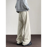 Spring Black Casual Pants Men Fashion Retro Washed Straight Pants Men Streetwear Korean Vintage Trousers Mens Clothing M-3XL voguable