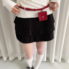 Japanese Casual All Match Handbags Women Y2k Aesthetic Fashion Streetwear Waist Packs Punk Vintage Simple Solid Bum Bags Trendy voguable