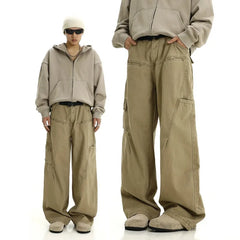 Voguable Techwear Wide Cargo Pants Men Hip Hop Wide Leg Trousers Male Streetwear Loose Casual Oversize Korean Men Clothing voguable