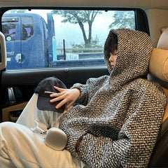 Men's Hoodie Luxury Harajuku Texture Hooded Sweatshirt Leisure Fashion Long Sleeve Streetwear Retro Korean Popular Clothes voguable