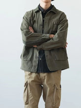 Vintage Army Green Cargo Denim Jacket Men Women Spring Autumn Clothing Harajuku Coat Korean Fashion Military Casual Workwear voguable