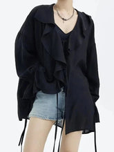 Voguable Shirts Women Classic Elegant Fashion European Style Charming Casual All-match Single Breasted Pure Youthful Students Streetwear voguable