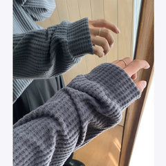 Autumn Long Sleeved T-shirt Men Oversized Casual Checkered T Shirt Men Streetwear Korean Loose Round Neck T Shirt Mens Top voguable