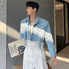 Voguable Spring Trendy Detachable Splicing Niche Design Casual Jacket Men's High Street Fashion Coat 2024 Original Clothes voguable