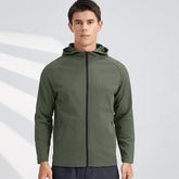 M en's Jackets New Arrival Autumn Full Zipper Men's Long Sleeve Hoodie Breathable Elastic Jackets Comfortable Outdoor Sports Top voguable