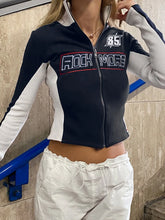 Voguable Patchwork Knitted Cropped Jackets Women Y2K Street Zipper Coats Autumn Fashion Long Sleeves Outerwear Moto & Biker voguable