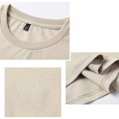 Men's Short Sleeve Tee New Summer Solid Round Neck T Shirt Men Breathable Outdoor Sport Sweatshirt High Street Unisex Tops voguable