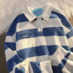 T Polo Shirts For Men Black Tops Oversize Male Clothes Big Size Embroidery Stripe Luxury Casual Full Sleeve High Brand Aesthetic voguable