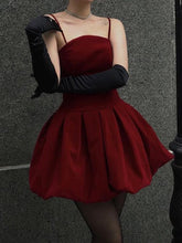 Red Strap Ruched Off-Shoulder Evening Party Dress mysite