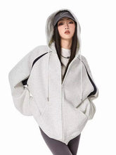 American Y2K Hoodies Women Long Sleeve Loose Streetwear Vintage Sweatshirts Hip Hop Oversize Fall Bf Harajuku Patchwork Top voguable