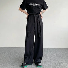 Voguable Oversized Black Suit Pants Men Fashion Social Men Dress Pants Korean Loose Straight Wide Leg Pants Men Office Formal Trousers voguable