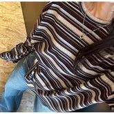 Voguable Korean Campus Style Long-sleeved T-shirt Women Super Hot Slimming Loose Top voguable