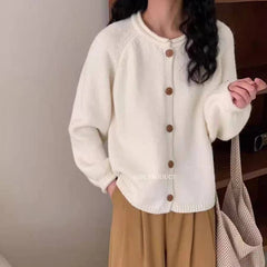 Button Up Cardigan Sweater for Women Cozy Knitted Long Sleeve Single Breasted Sweater Jacket Autumn Winter Casual Chic Outfit voguable