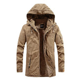 2023 Winter Men Jackets Fleece Warm Winbreaker Cotton padded Jackets Male Thicken Military Thermal Hooded jackets Clothing voguable
