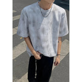 Men Loose Fit Tie Dye Short Sleeve Round Neck T-Shirt Summer Fashion Casual Streetwear Soft Breathable Oversized Tee Comfy Y2K voguable