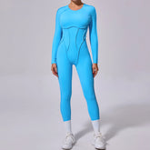 Voguable Long Sports Jumpsuit Sleeveless Gym Set Women Yoga Clothes Rompers Workout One-piece Suit Female Outdoor Recreation Bodysuits voguable